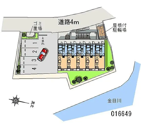 ★手数料０円★秦野市本町３丁目 月極駐車場